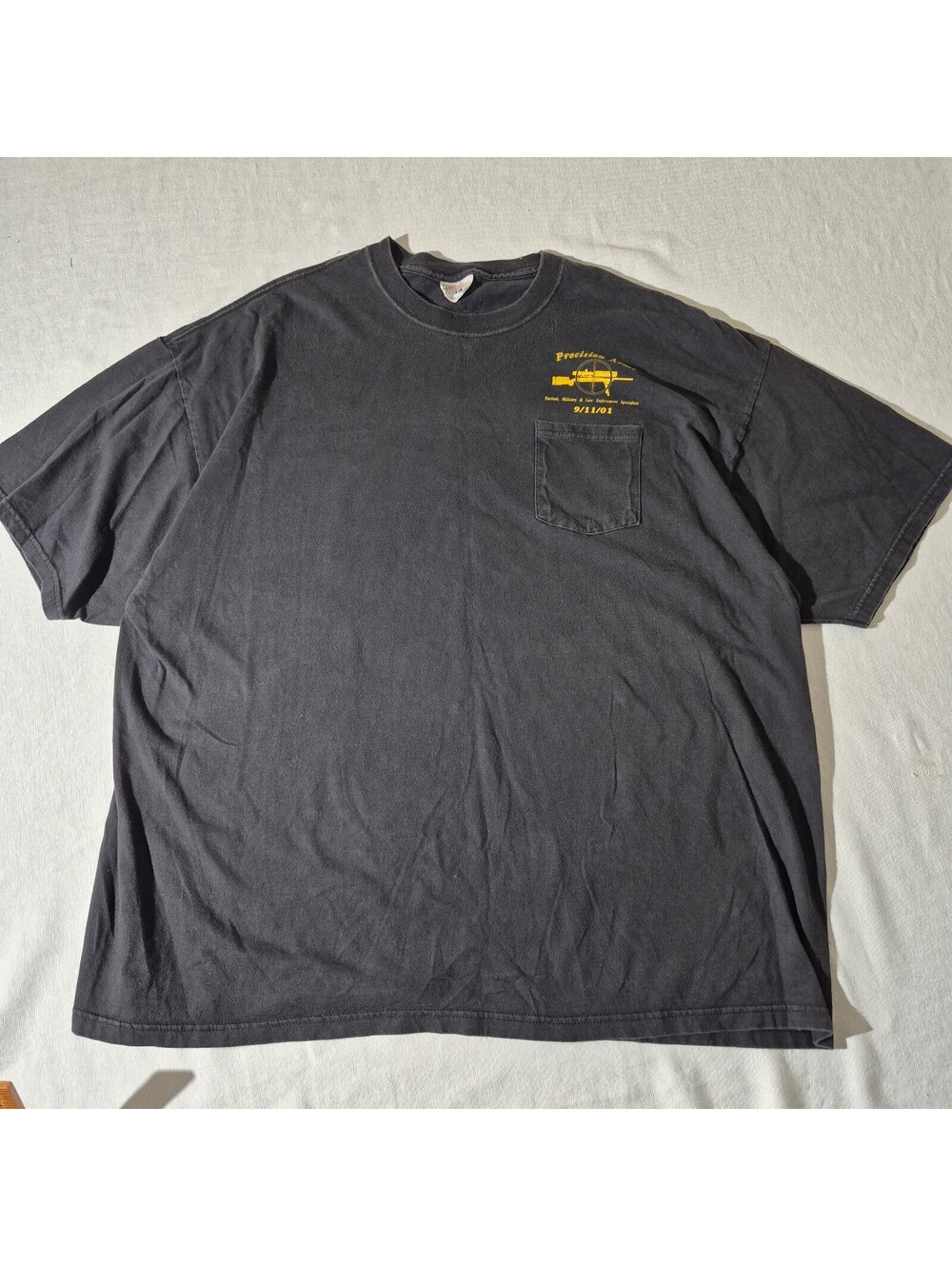 Vintage Precision Arms 3XL Escondido CA 9/11 pocket T-shirt XXXL
